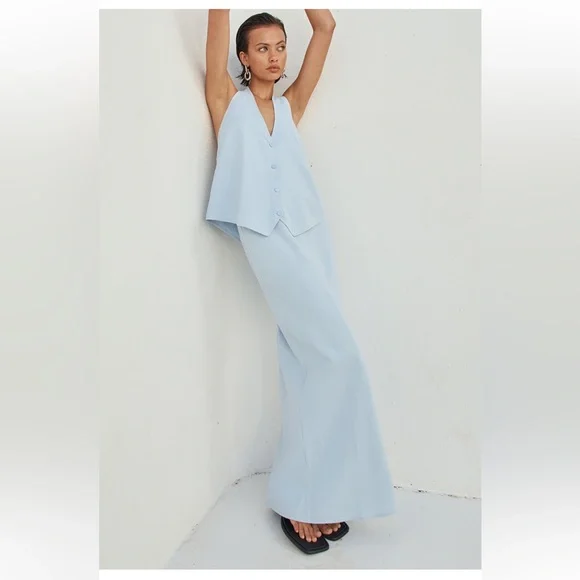 Brioni Linen Maxi Skirt and one back Vest - Picture 4 of 5